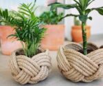 Jute Rope Planter For Home Gardening