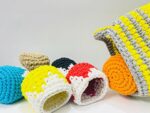 Small handmade crochet utility basket Pack of 4