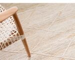 Authentic Rectangular Jute Area Rug Carpet Bedside Runner Warm White