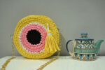 Buy Online Handknitted Cotton Evil Eye Sling Bag