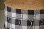 Buy Online Round Hand Knitted Jute Ottoman Pouf in India