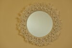 Macrame Round Mirror Wall Hanging Boho Style with Fringes-