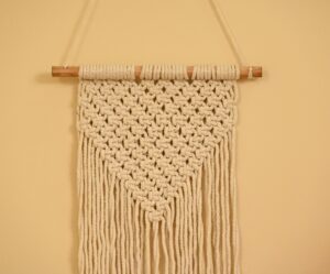 Handmade Woven Macrame Long Tassel Design Wall Hanging