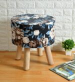 floral design ottoman stool pouffe