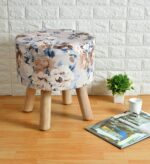 floral pattern ottoman stool pouffe