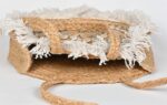 handcrafted round jute handbag for women