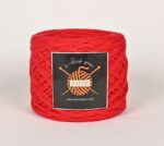 red yarn for crochet and knitting