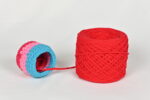 red yarn for crochet and knitting