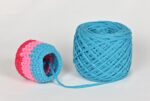 sky blue yarn for crochet and knitting
